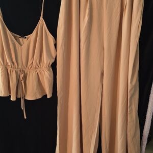 Fashion Nova Peach Two-Piece Set